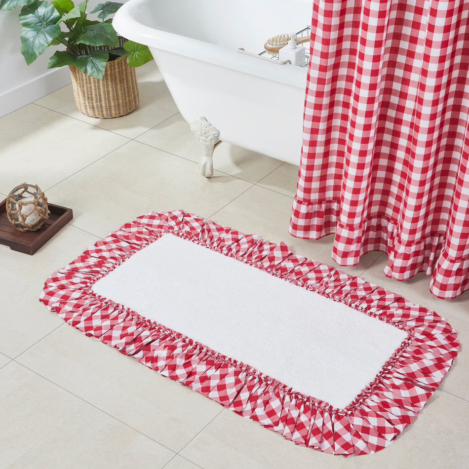 Annie Buffalo Red Check Bathmat 27x48