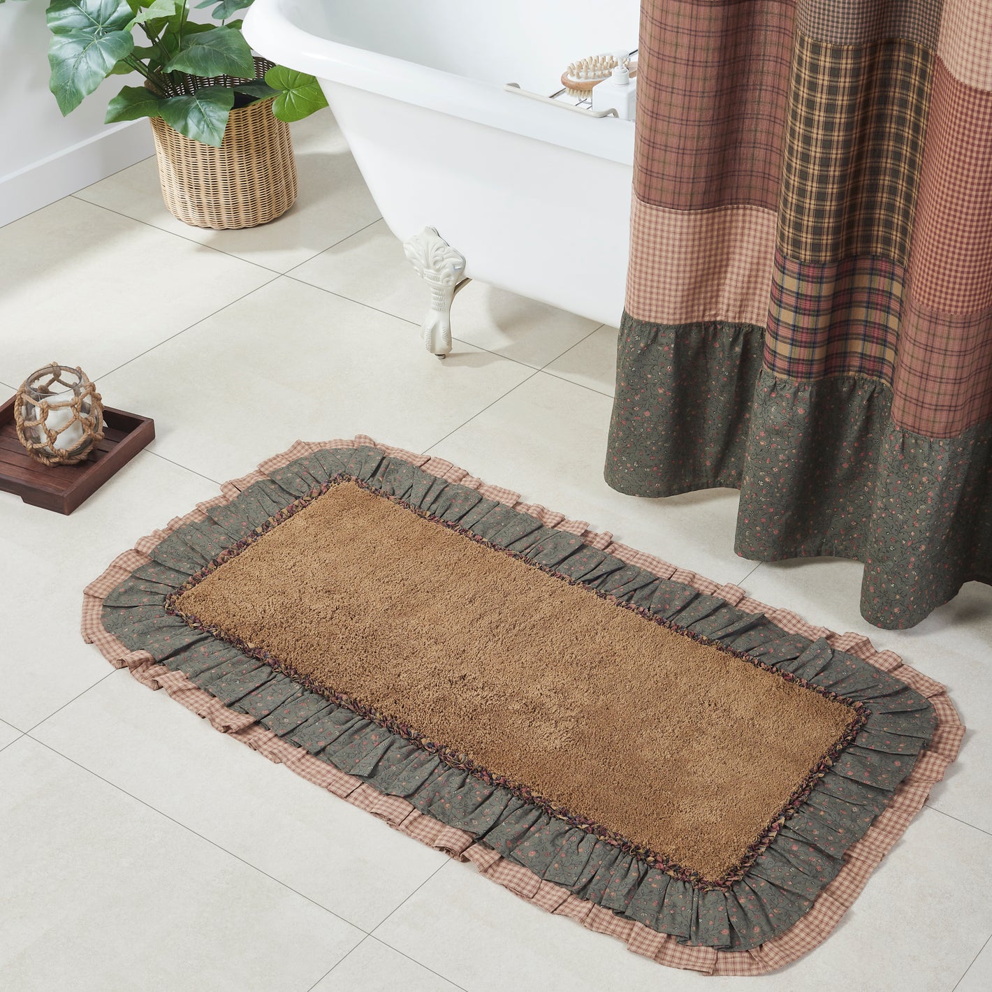 Oak & Asher Crosswoods Bathmat 27x48 By VHC Brands