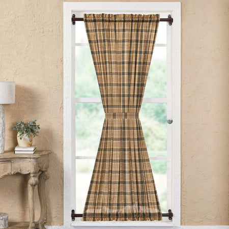 Mayflower Market Cider Mill Plaid Door Panel 72x40 By VHC Brands