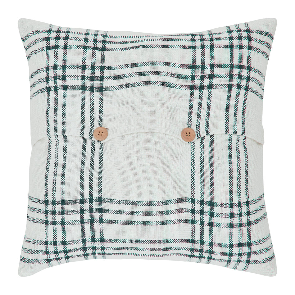 April & Olive Pine Grove Plaid Fabric Pillow 18x18 By VHC Brands