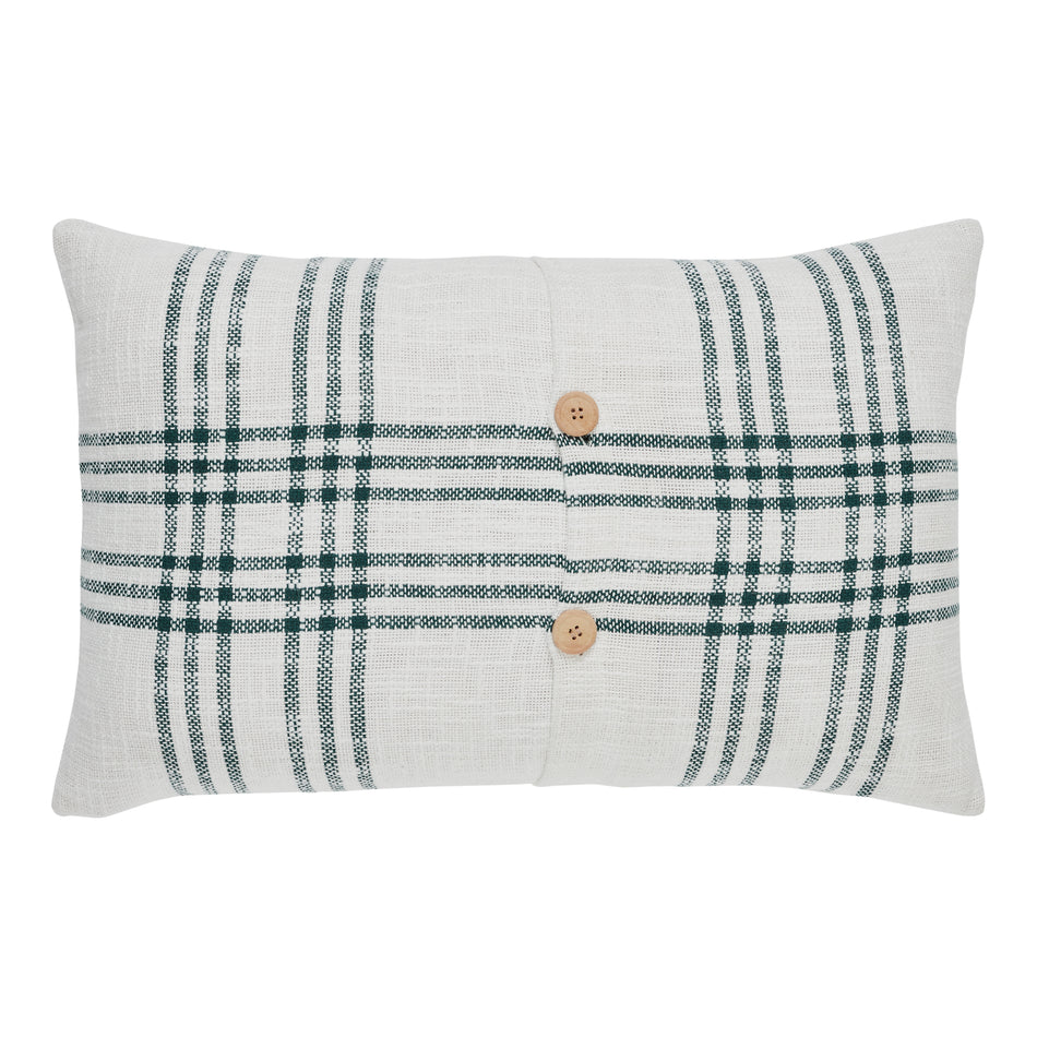 Seasons Crest Pine Grove Plaid Noel Ornament Pillow 14x22 By VHC Brands