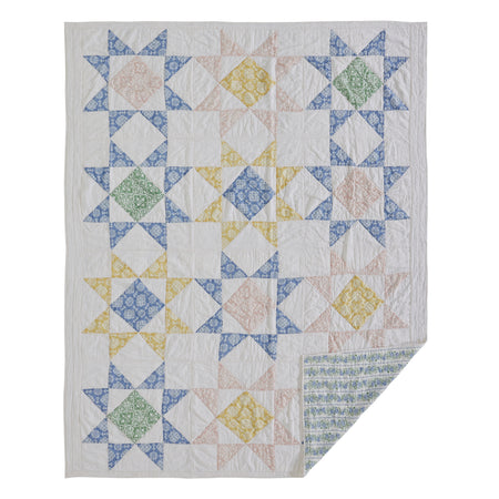 April & Olive Jolie Twin Quilt 68Wx86L By VHC Brands