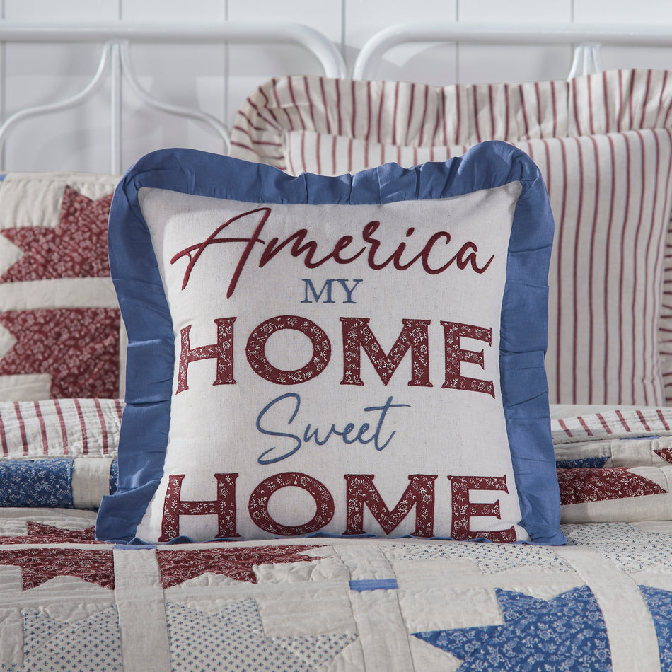 April & Olive Celebration Home Sweet Home Pillow 18x18 By VHC Brands