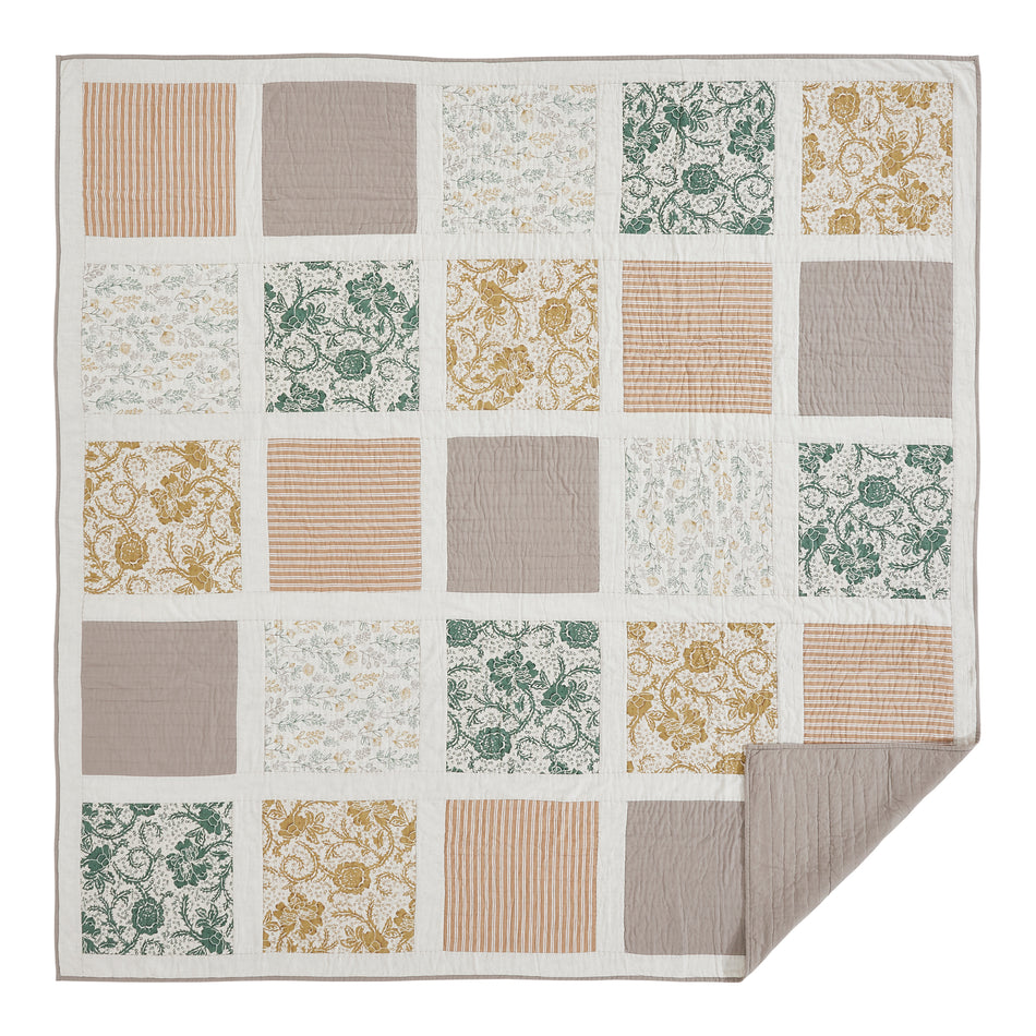 April & Olive Dorset Queen Quilt 90Wx90L By VHC Brands