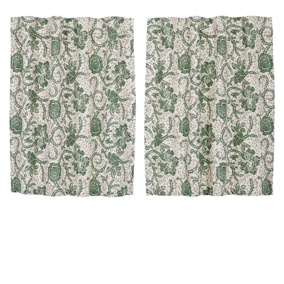 April & Olive Dorset Green Floral Tier Set of 2 L36xW36 By VHC Brands