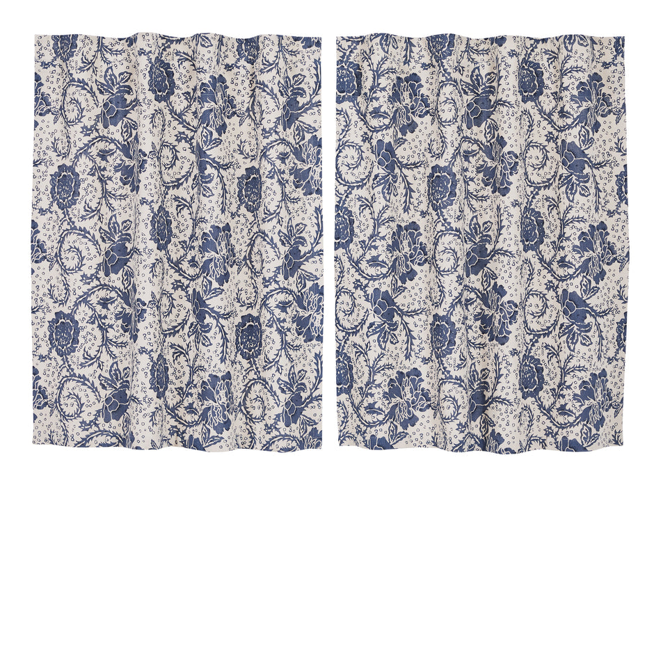 April & Olive Dorset Navy Floral Tier Set of 2 L36xW36 By VHC Brands