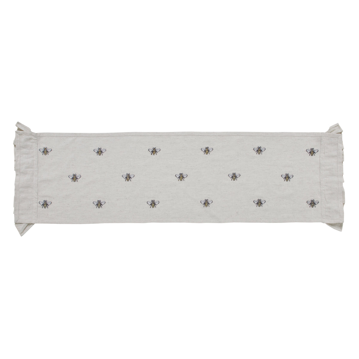 April & Olive Embroidered Bee Runner 13x48 By VHC Brands