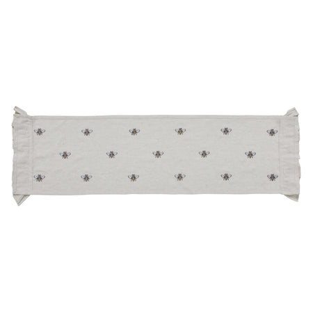 April & Olive Embroidered Bee Runner 13x48 By VHC Brands