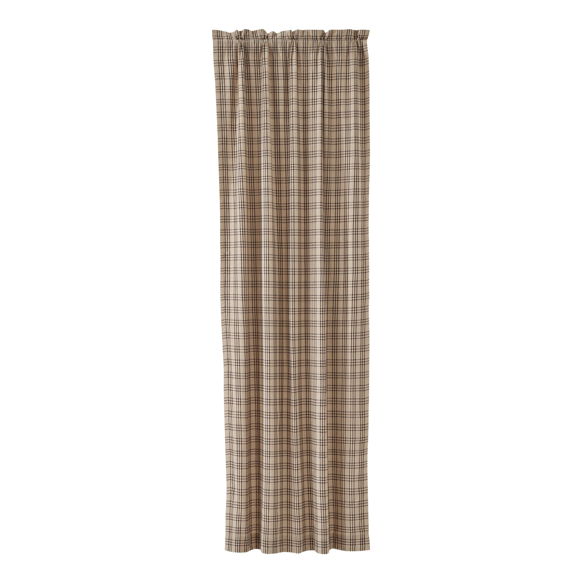 April & Olive Sawyer Mill Charcoal Plaid Panel 96x40 By VHC Brands