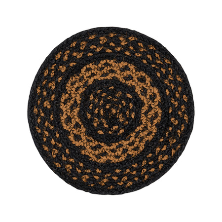 Mayflower Market Black & Tan Jute Trivet 8 By VHC Brands