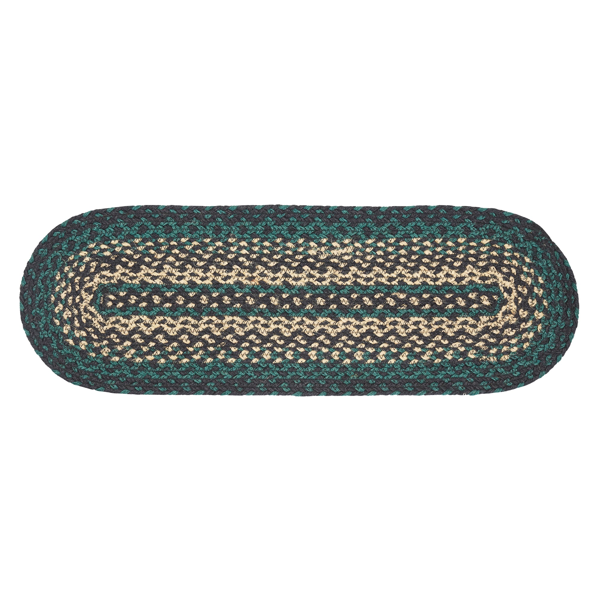 April & Olive Pine Grove Jute Oval Runner 8x24 By VHC Brands