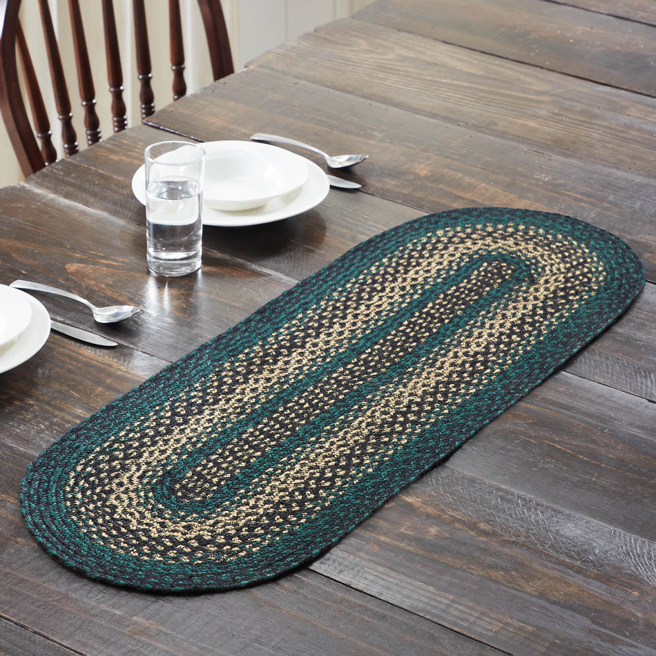 Pine Grove Jute Oval Runner 13x36