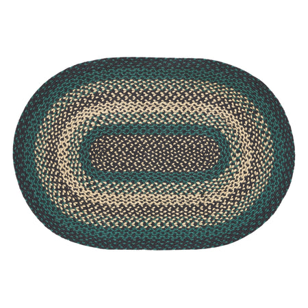 April & Olive Pine Grove Jute Rug Oval w/ Pad 24x36 By VHC Brands