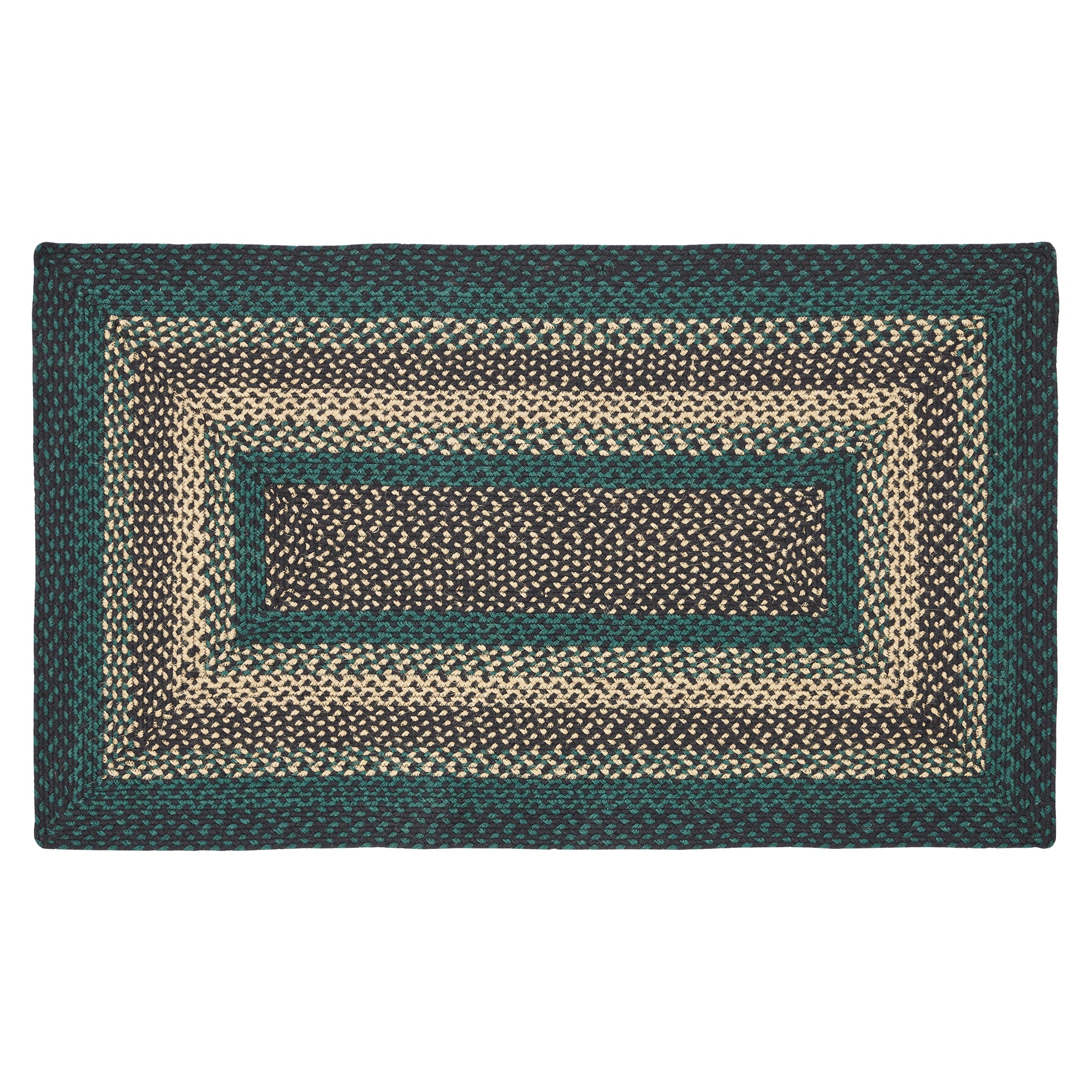 April & Olive Pine Grove Jute Rug Rect w/ Pad 27x48 By VHC Brands