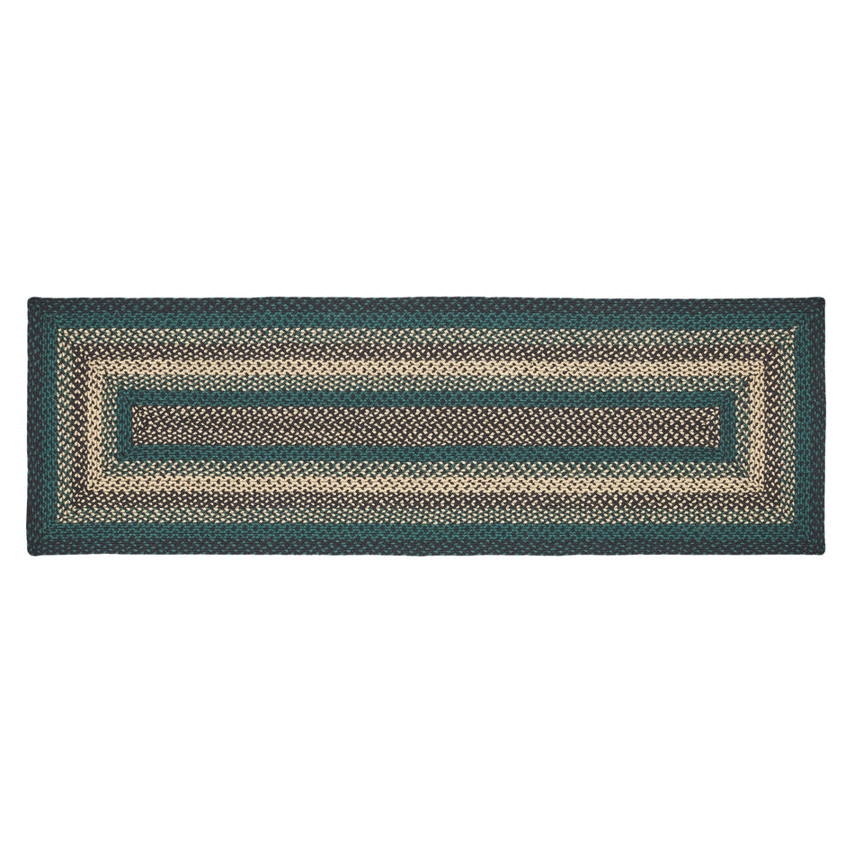 April & Olive Pine Grove Jute Rug/Runner Rect w/ Pad 24x96 By VHC Brands