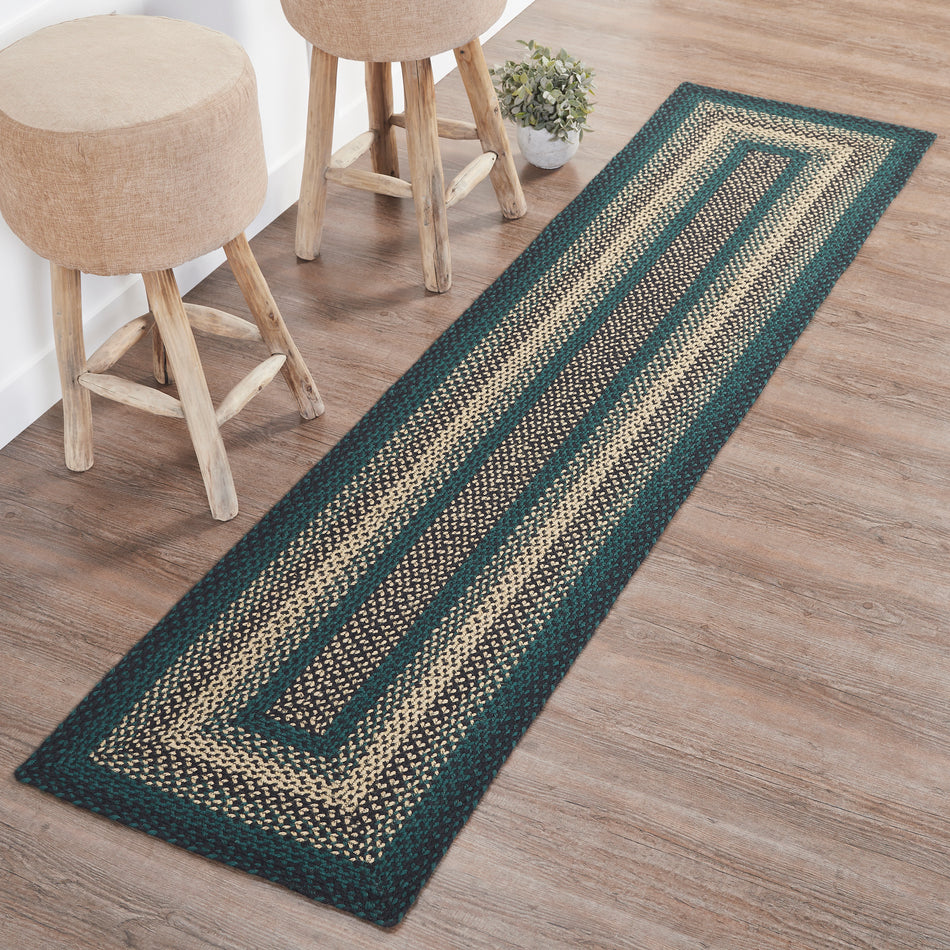 Pine Grove Jute Rug/Runner Rect w/ Pad 24x96