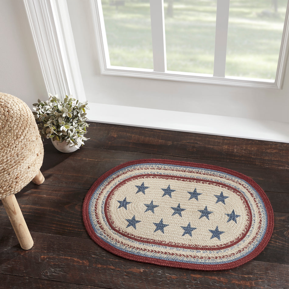 April & Olive Celebration Jute Rug Oval w/ Pad 20x30 By VHC Brands