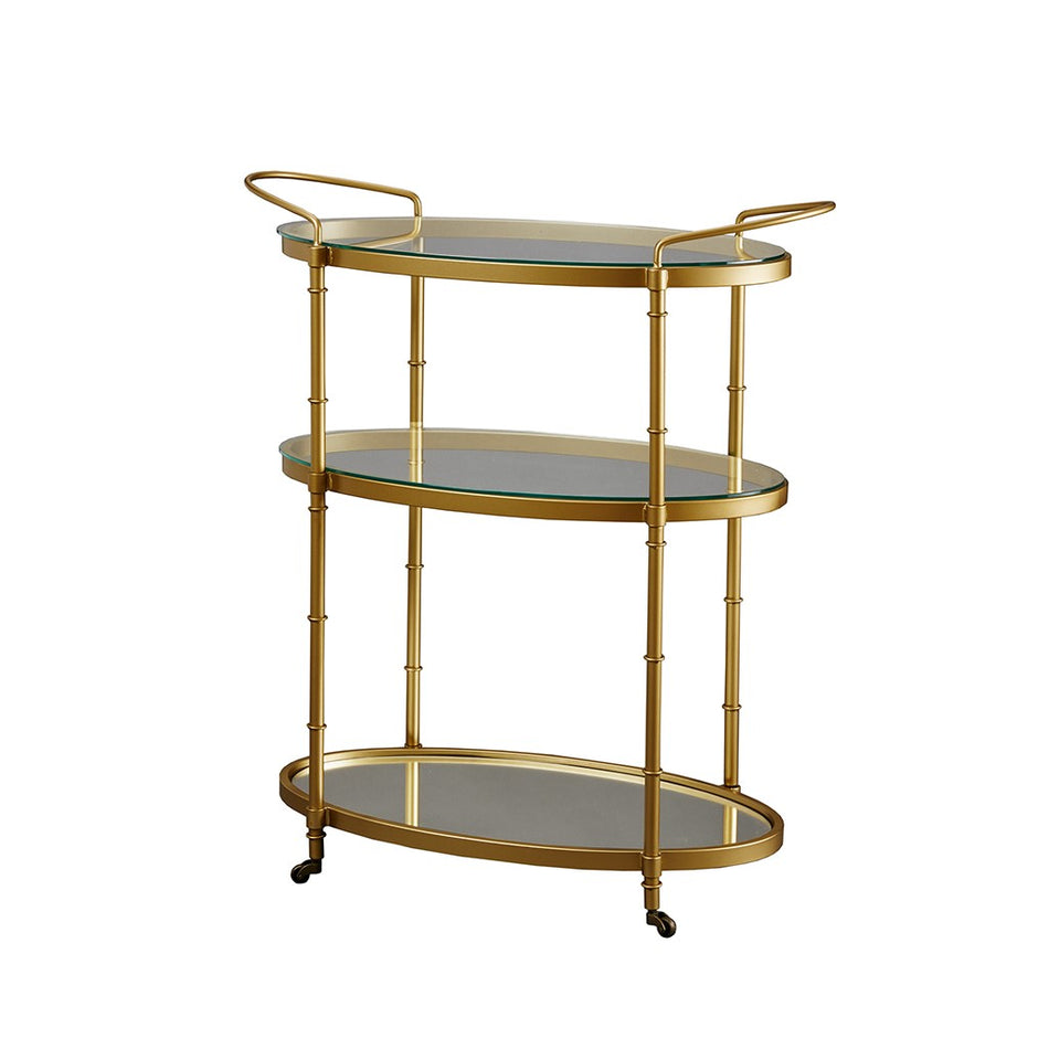 Lauren Bar Cart - Antique Gold