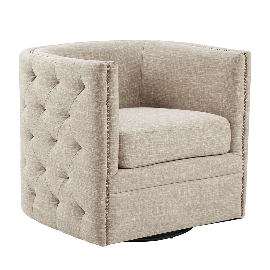 Capstone Swivel Chair - Taupe Multi