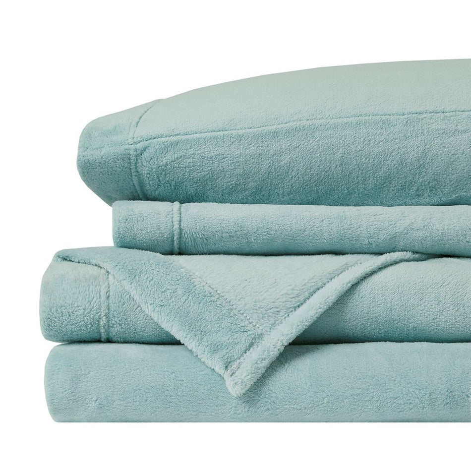 Soloft Plush Sheet Set - Aqua - King Size