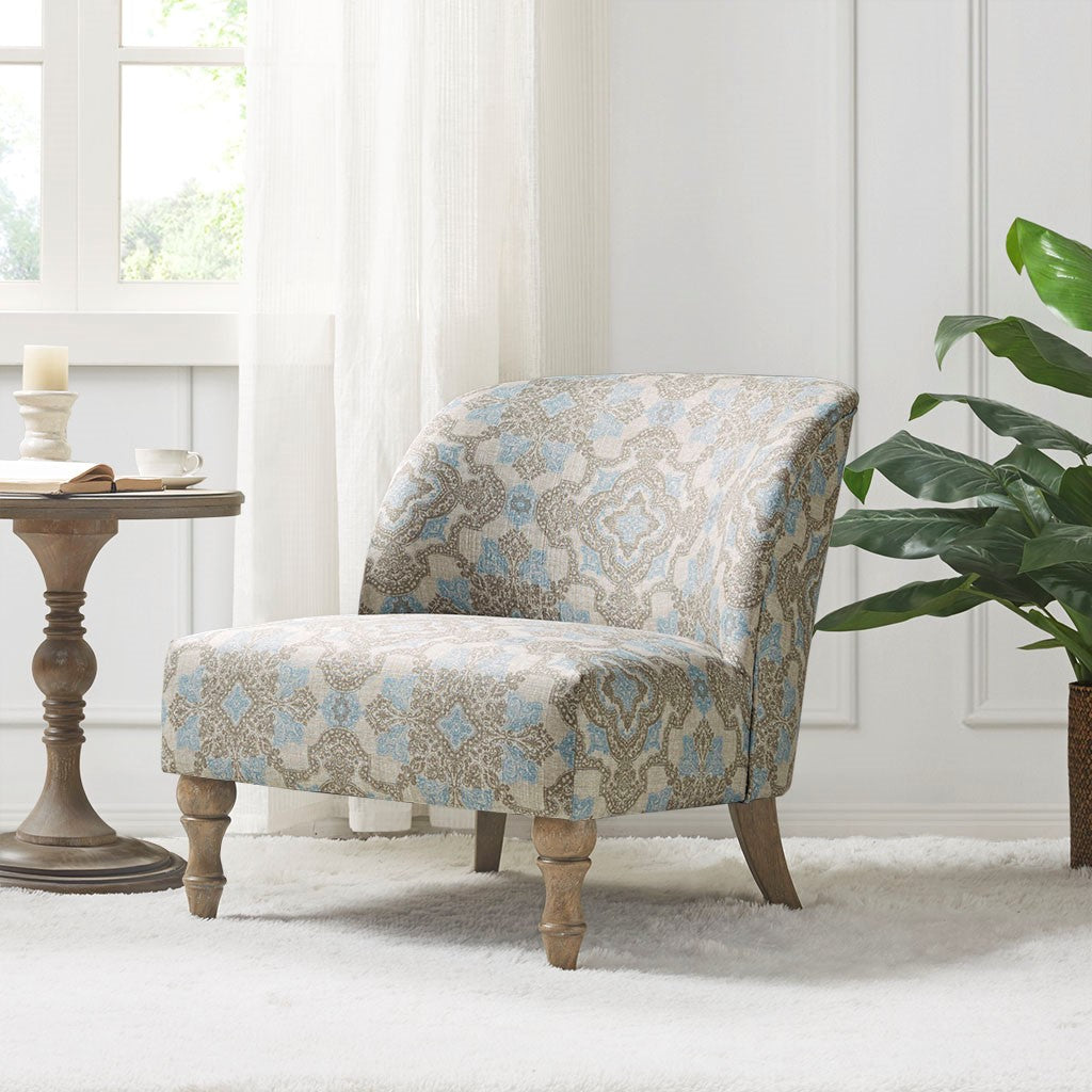 Martha Stewart Maribelle Accent chair - Beige / Blue 