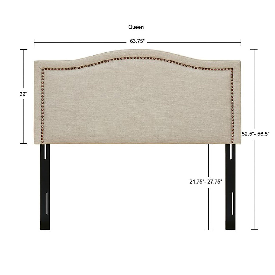 Nadine Upholstery Headboard - Natural - King Size