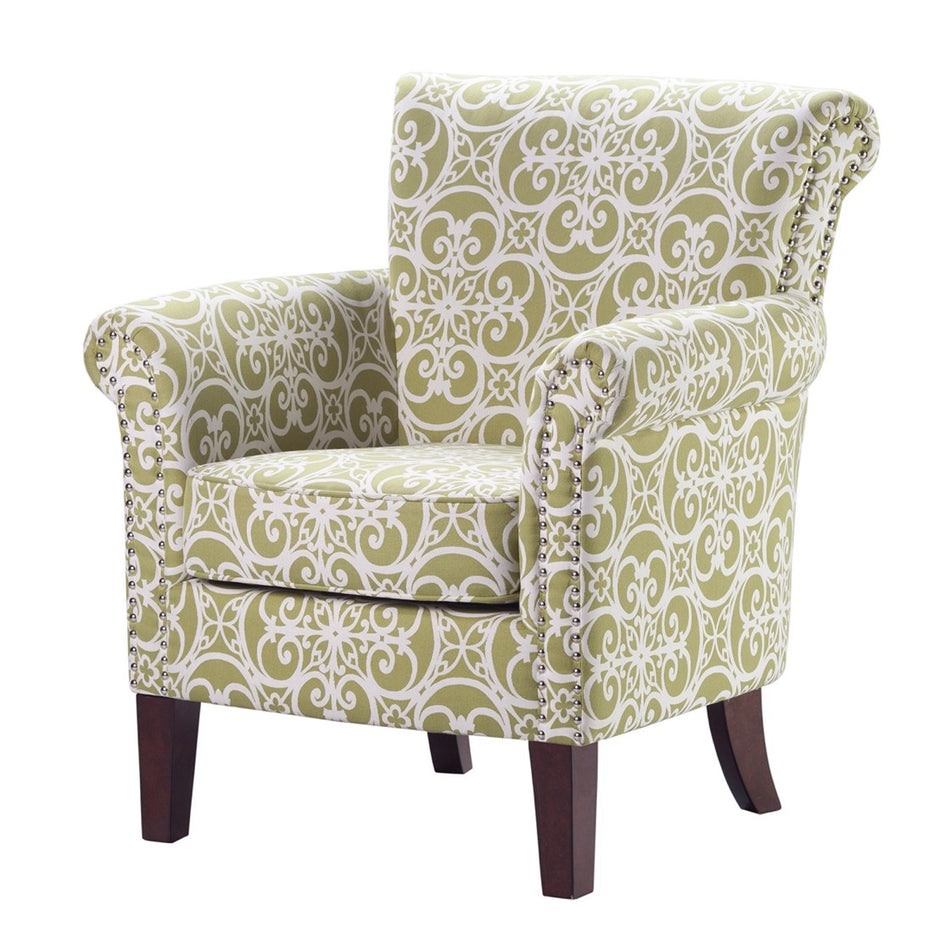 Brooke Tight Back Club Chair - Green