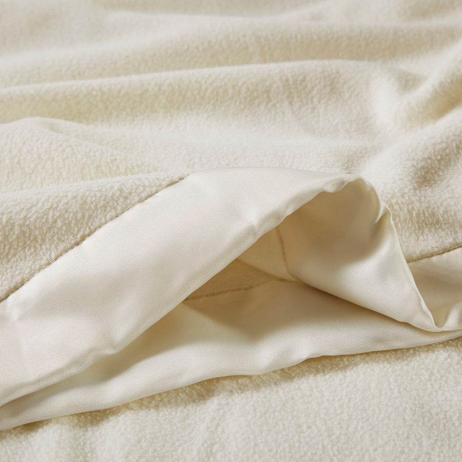 Micro Fleece Blanket - Ivory - King Size