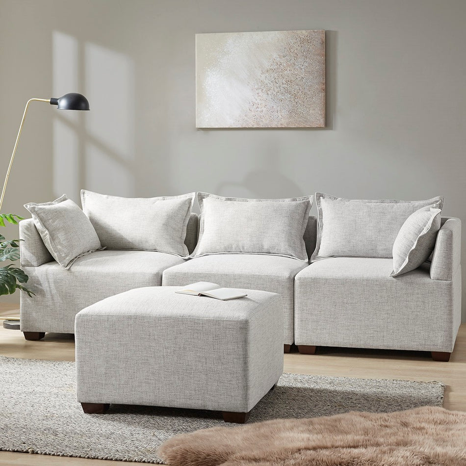 Molly Modular Ottoman - Ivory