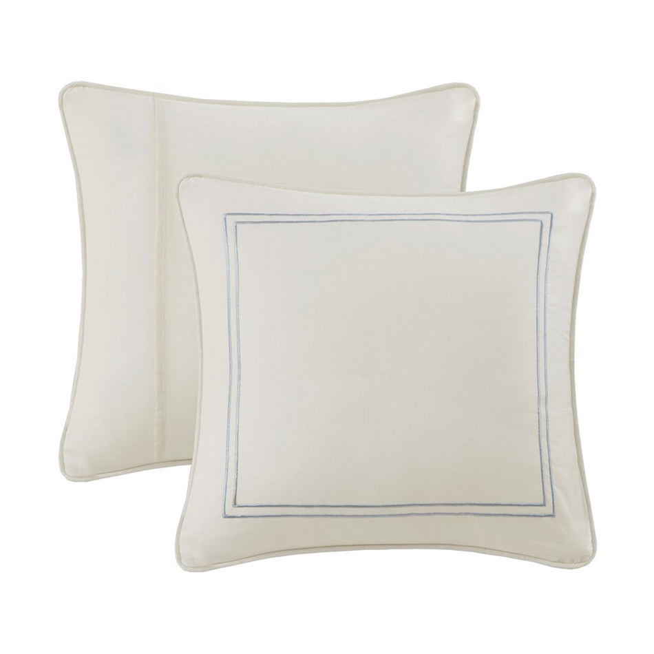 Chelsea Cotton Euro Sham - Ivory - Euro Sham - 26x26