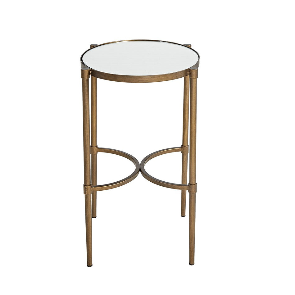 Lia Oval Accent Table - Antique Bronze