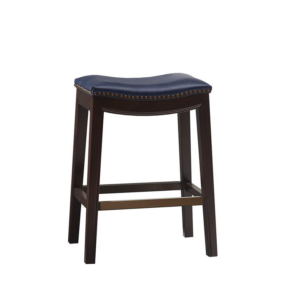 Belfast Saddle Counter Stool - Navy