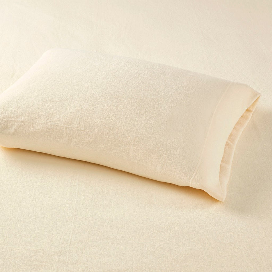 Micro Fleece Sheet Set - Ivory - Twin Size