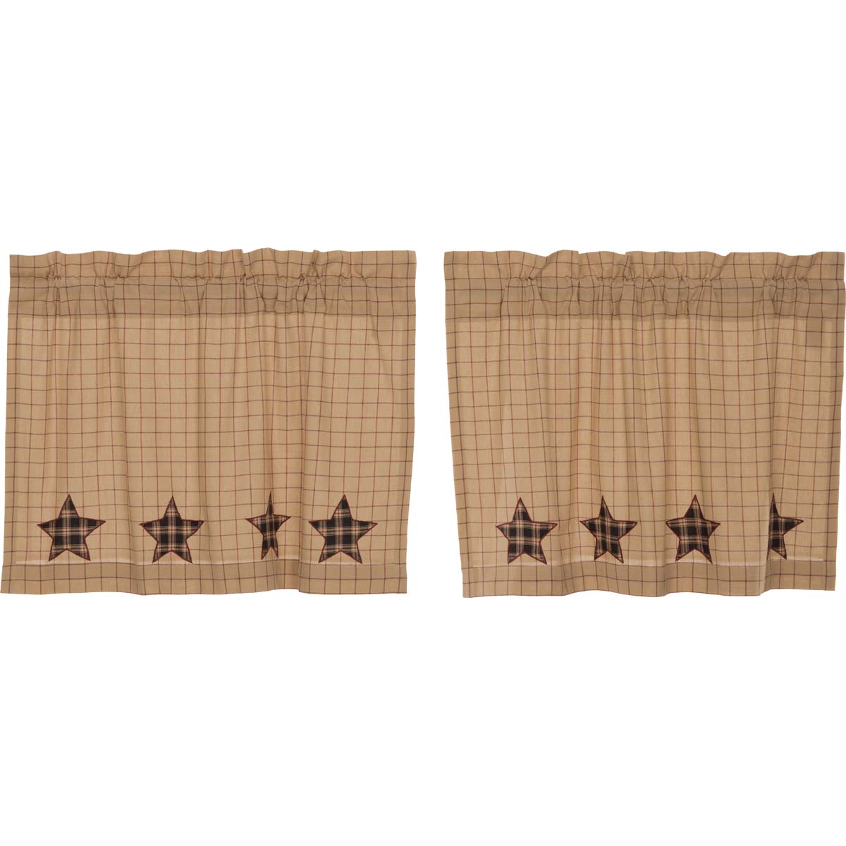 Mayflower Market Bingham Star Tier Applique Star Set of 2 L24xW36 By VHC Brands