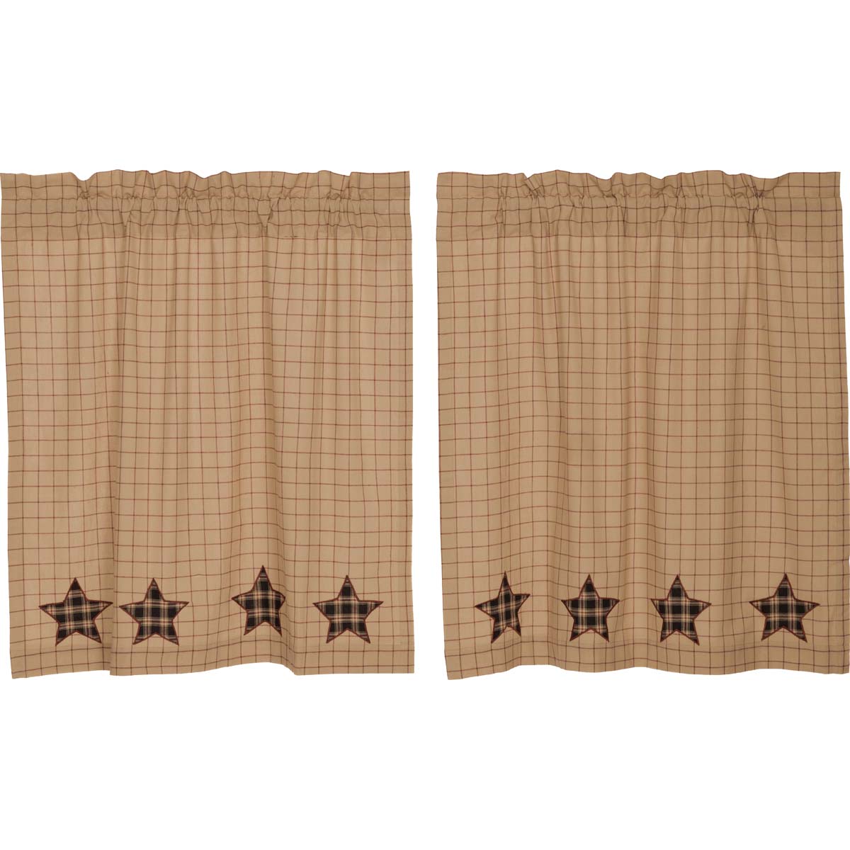 Mayflower Market Bingham Star Tier Applique Star Set of 2 L36xW36 By VHC Brands