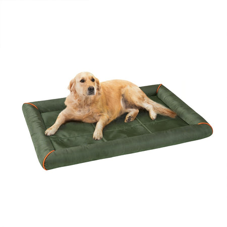 Friends Forever Friends Forever Bolster Dog Bed Crate Pad, Washable Dog Mat for Raised Dog Bed and Dog Crate Bed
 - Olive Green - L - PET63CM6016