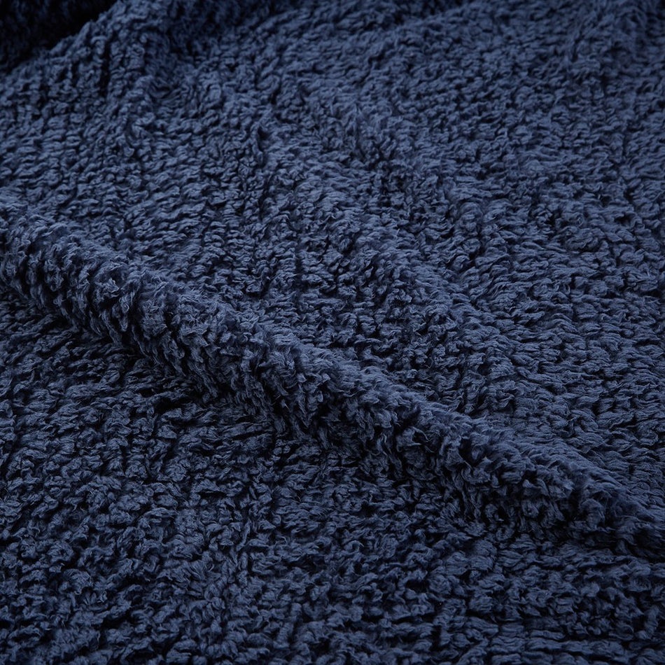 Burlington Berber Blanket - Navy - Twin Size