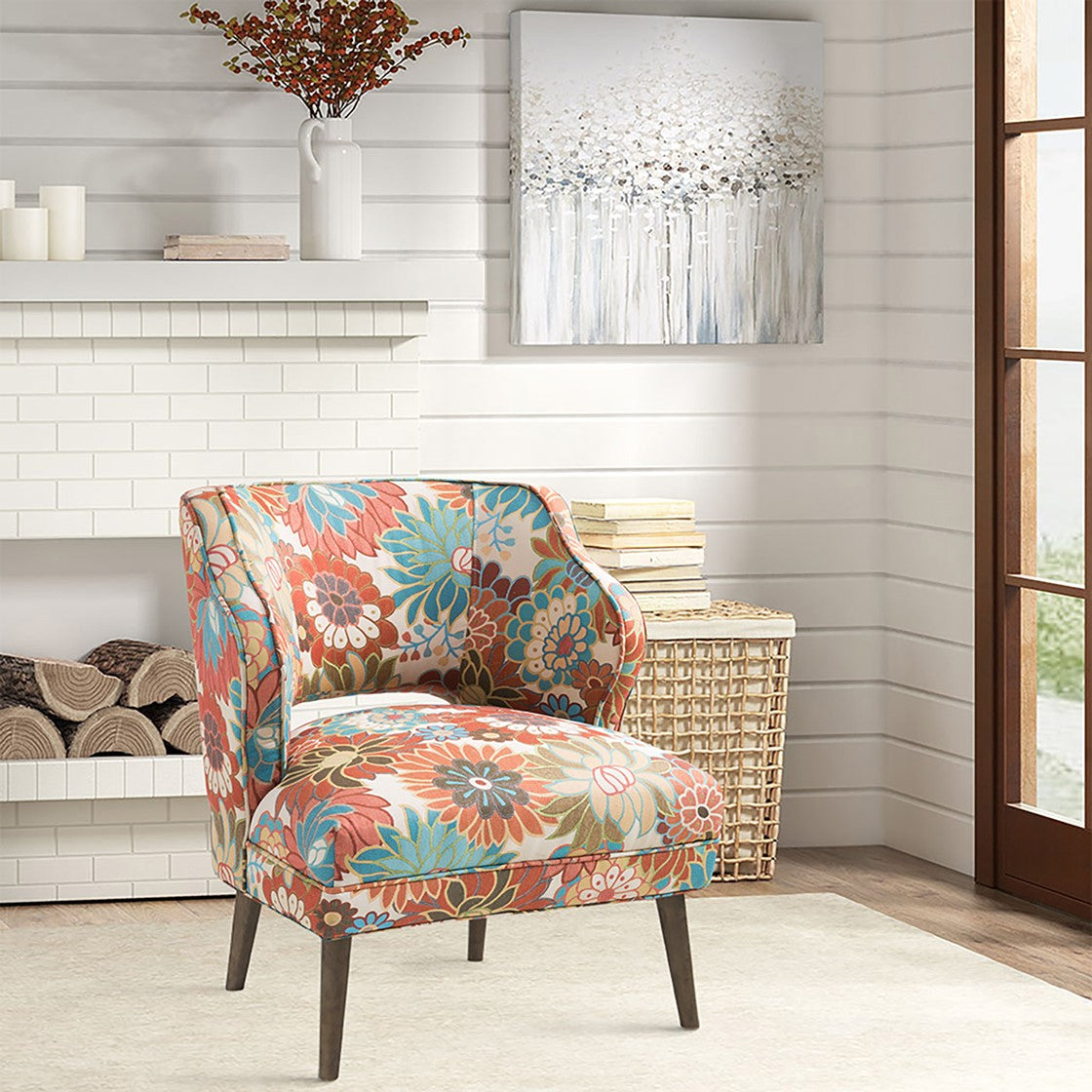 Madison Park Cody Open Back Accent Chair - Multicolor 