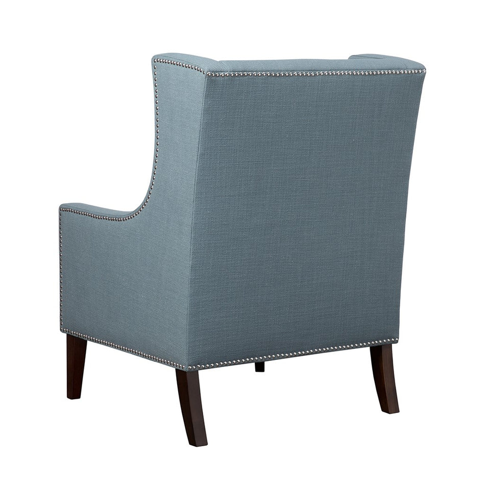 Barton Wing Chair - Blue