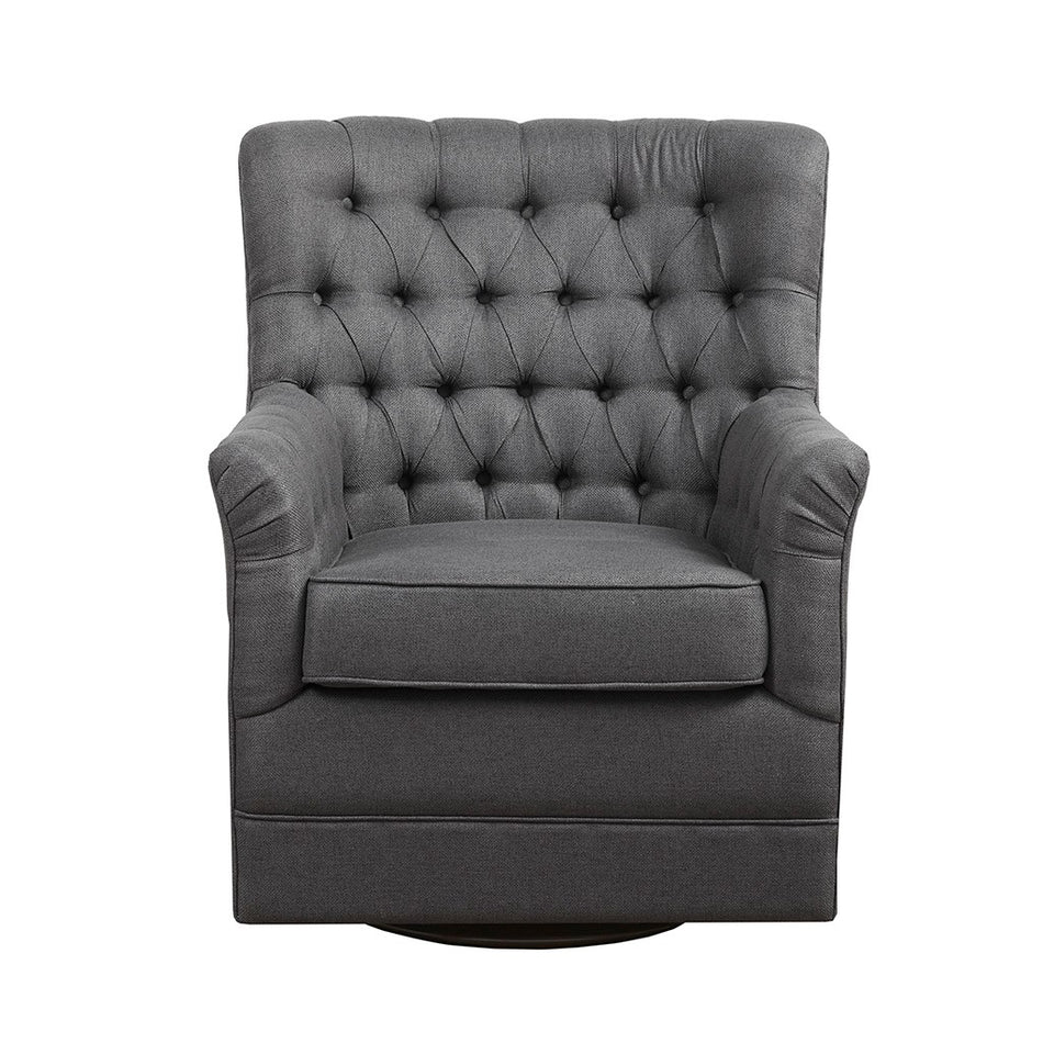 Mathis Swivel Glider Chair - Gray