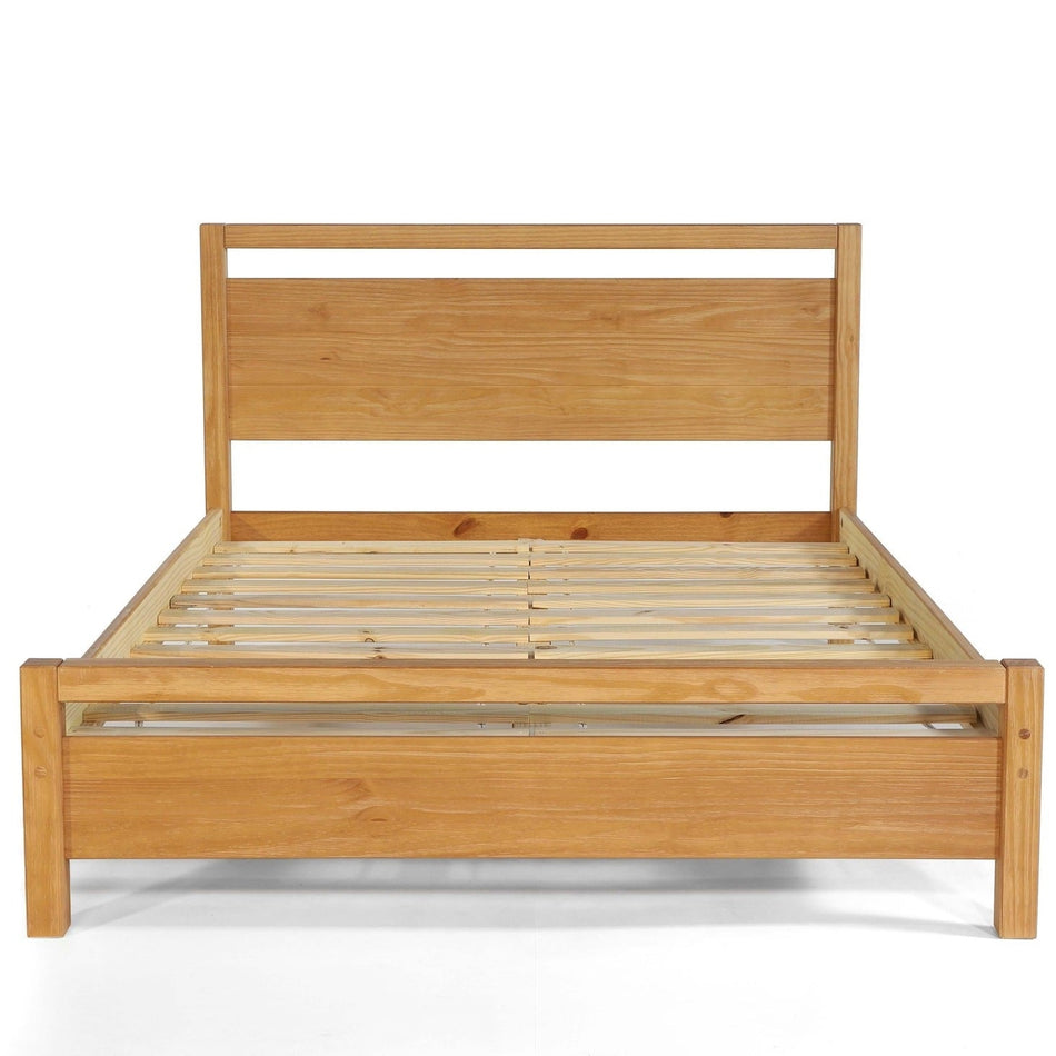 King Size FarmHouse Traditional Rustic Acacia Platform Bed