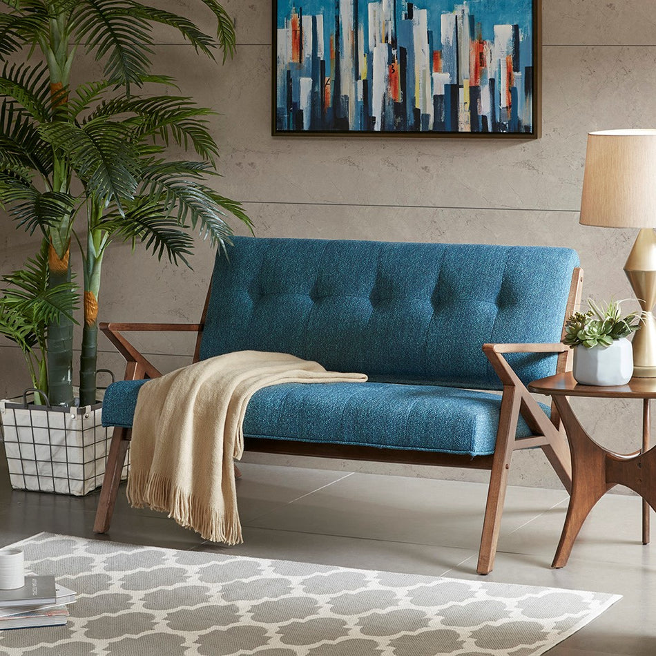 INK+IVY Rocket Loveseat - Blue 