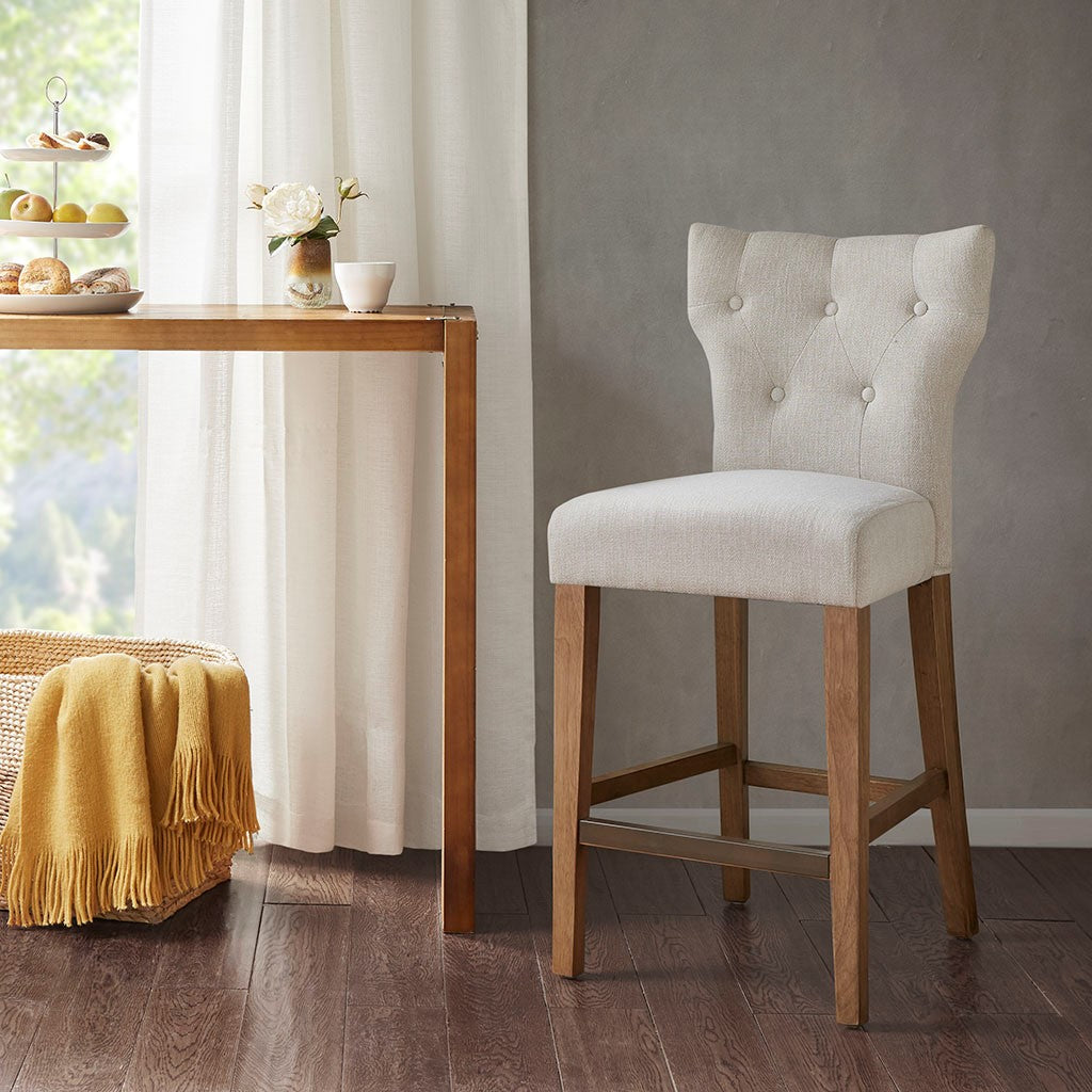 Madison Park Avila Tufted Back Counter Stool - Cream 