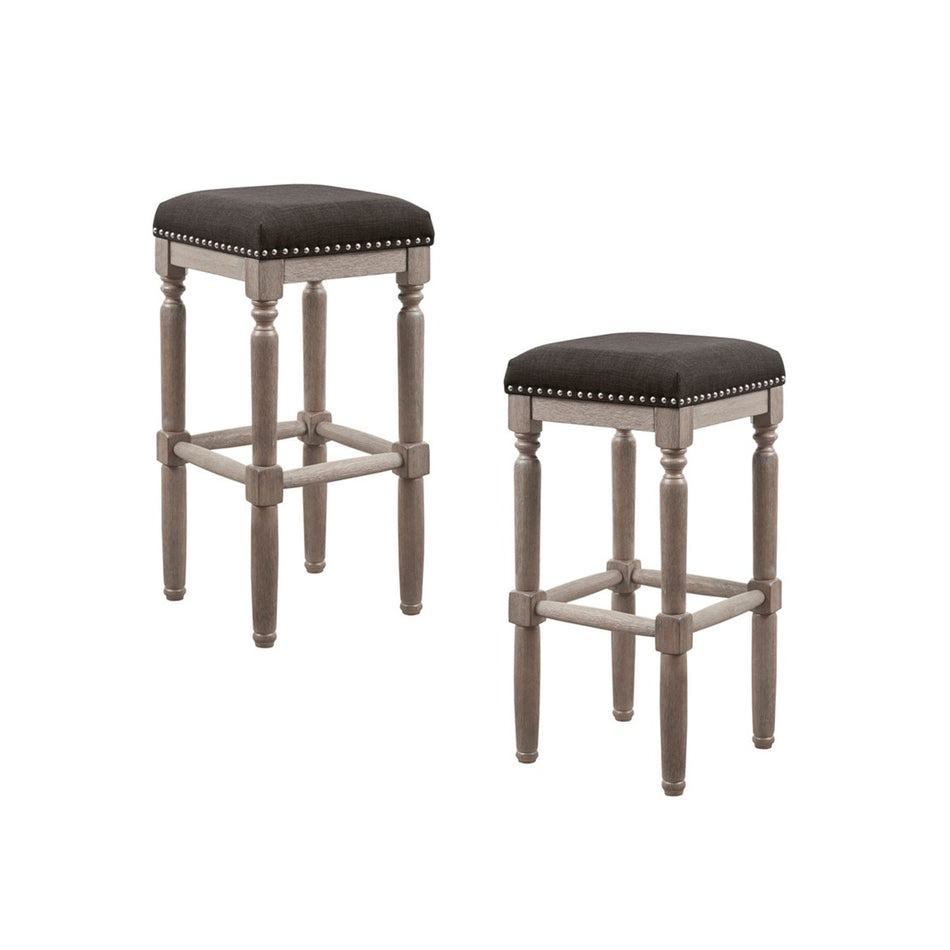 Cirque Bar Stool Set of 2 - Gray