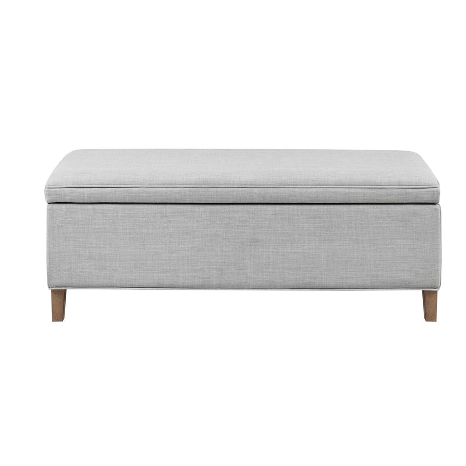 Caymus Rectangular Soft Close Storage Bench - Light Grey