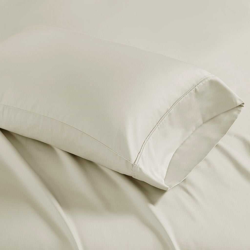 Madison Park 1500 Thread Count Cotton Blend 2 PC Pillowcases - Ivory - King Size