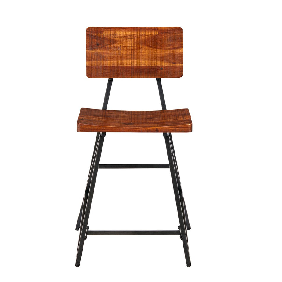 Trestle Counter Stool - Reclaimed Brown / Gun Metal