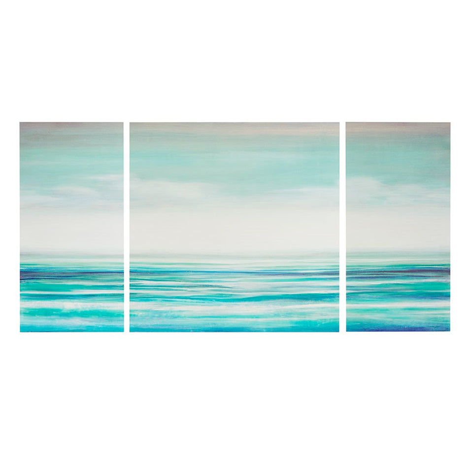 Teal Tides Gel Coat Canvas - Blue