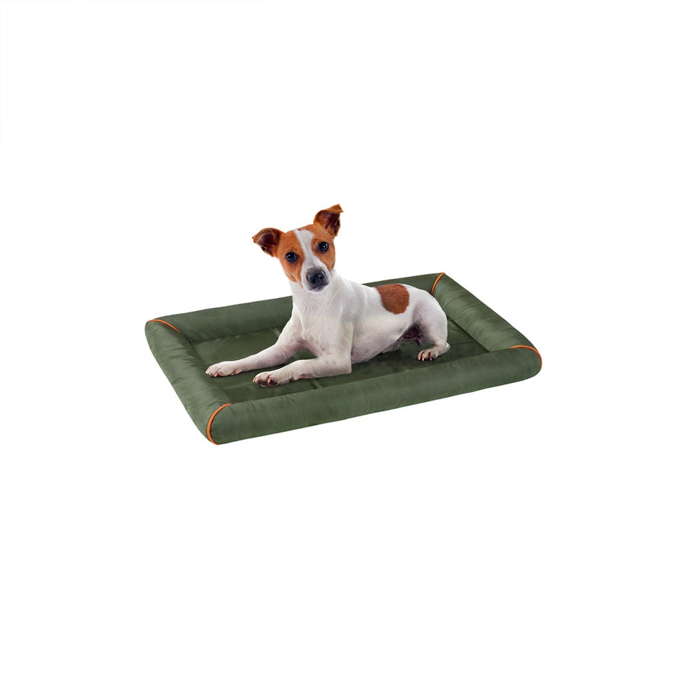 Friends Forever Friends Forever Bolster Dog Bed Crate Pad, Washable Dog Mat for Raised Dog Bed and Dog Crate Bed
 - Olive Green - S - PET63CM6014