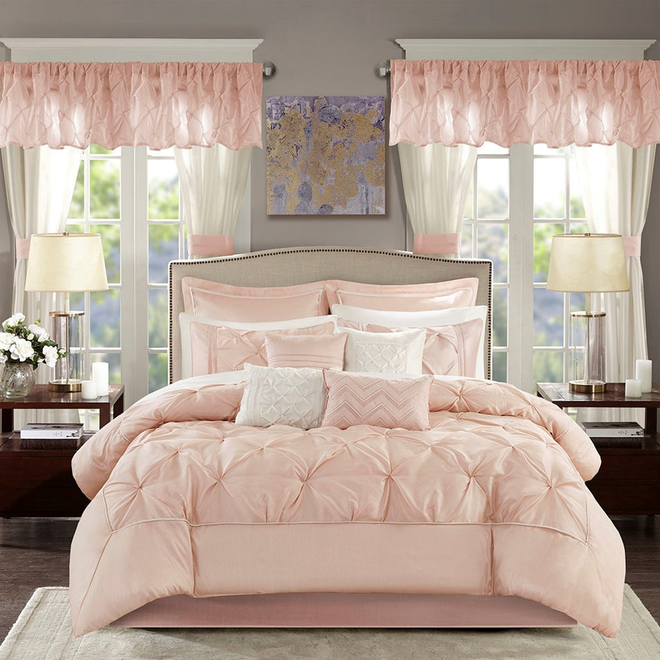 Joella 24 Piece Room in a Bag - Blush - King Size